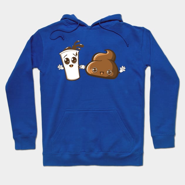 Coffee Poop Hoodie by synaptyx